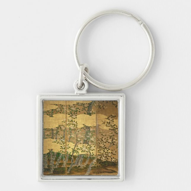 Flowers of Camellias Keychain (Front)