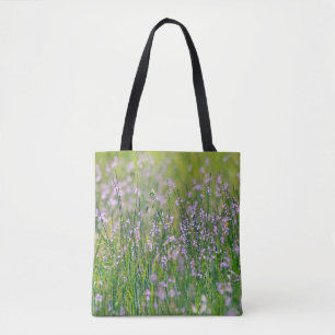 Flowers of Faith Blue Wildflowers Tote Psalm