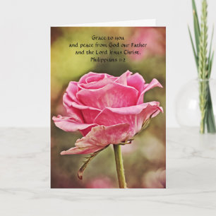 Flowers of Faith Philippians Art Note Card