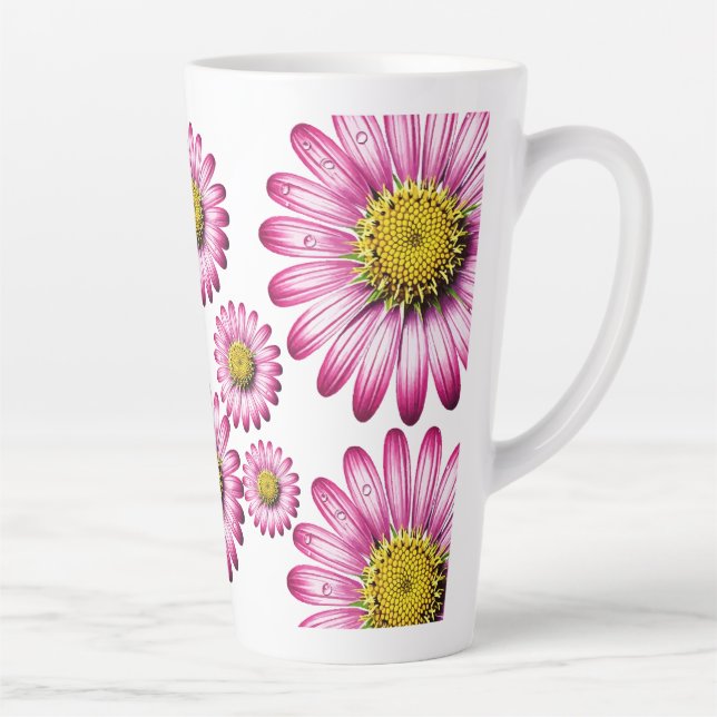Flowers of Gérbera Latte Mug (Right)