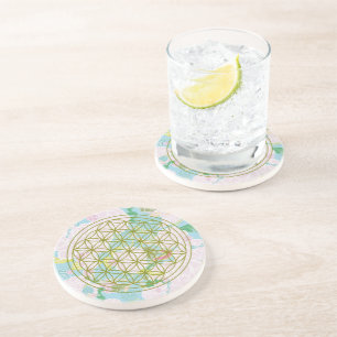 Flowers of life coaster