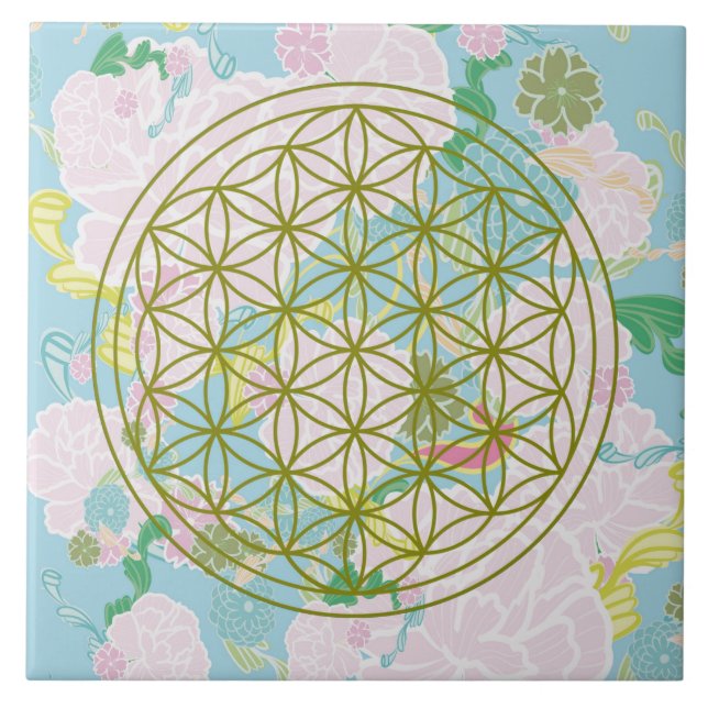Flowers of life tile (Front)