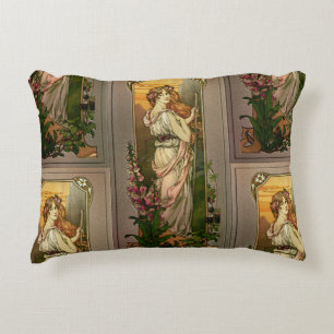 Flowers Of Mountains by Élisabeth Sonrel Accent Pillow