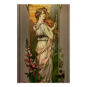 Flowers Of Mountains by Élisabeth Sonrel Poster