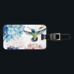 Flowers of Spring Luggage Tag<br><div class="desc">© Lisa Audit / Wild Apple. The image features colourful flowers in full bloom. A hummingbird in flight can also be seen on the image.</div>