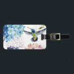 Flowers of Spring Luggage Tag<br><div class="desc">© Lisa Audit / Wild Apple. The image features colourful flowers in full bloom. A hummingbird in flight can also be seen on the image.</div>