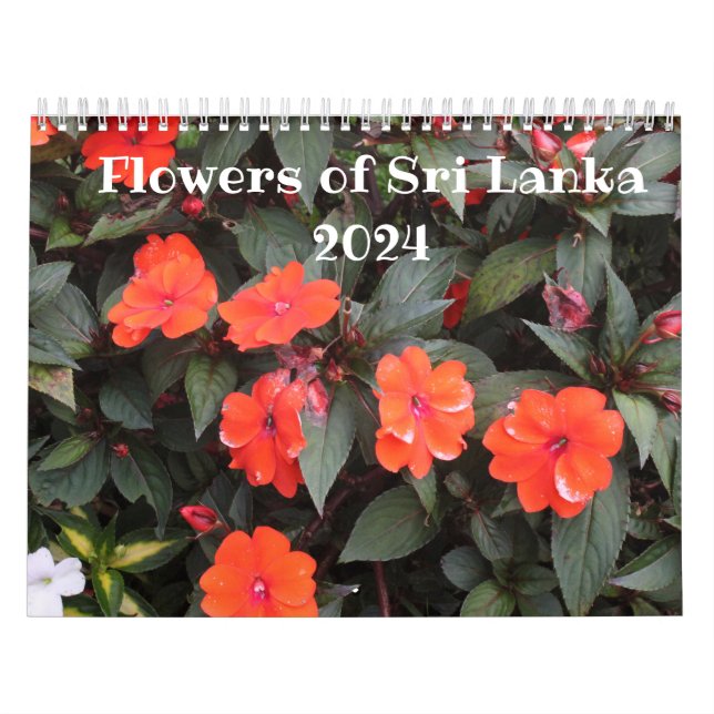 Flowers of Sri Lanka 2025 Calendar (Cover)