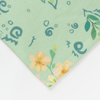 "Flowers of the Field" Fleece Blanket
