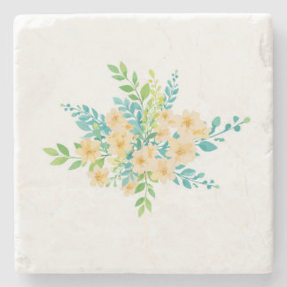 "Flowers of the Field" Stone Coaster