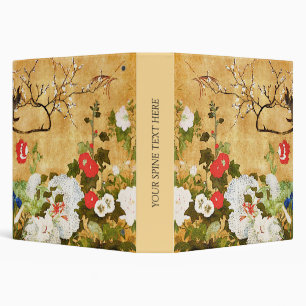 Flowers of the four seasons, Saito Ippo, Asian Art Binder