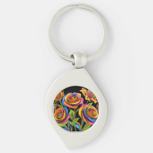 Flowers of the mind keychain