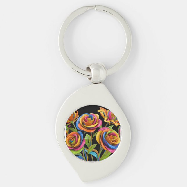 Flowers of the mind keychain (Front)