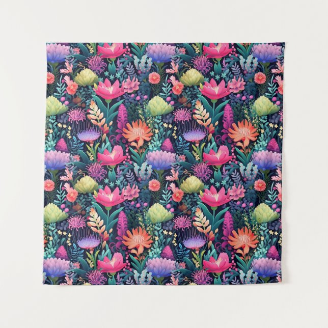 Flowers of the Sea - Seabed Garden Tapestry (Front)