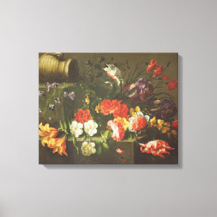 Flowers on a Ledge, 1665 Canvas Print