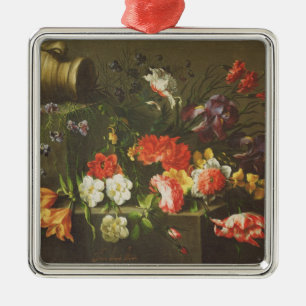 Flowers on a Ledge, 1665 Metal Ornament