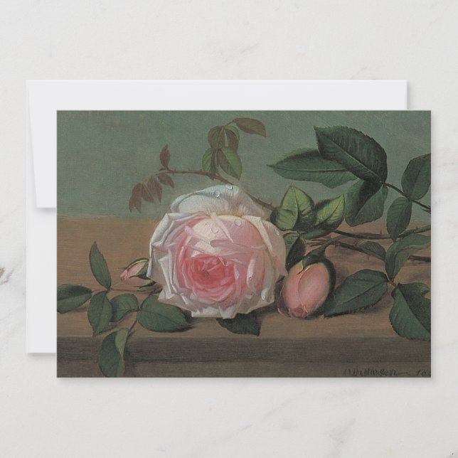 Flowers on a Ledge by Ottesen, Bridal Shower Party Invitation (Front)