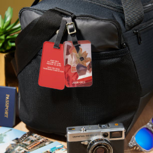 Flowers on a Table by Juan Gris, Vintage Cubism Luggage Tag