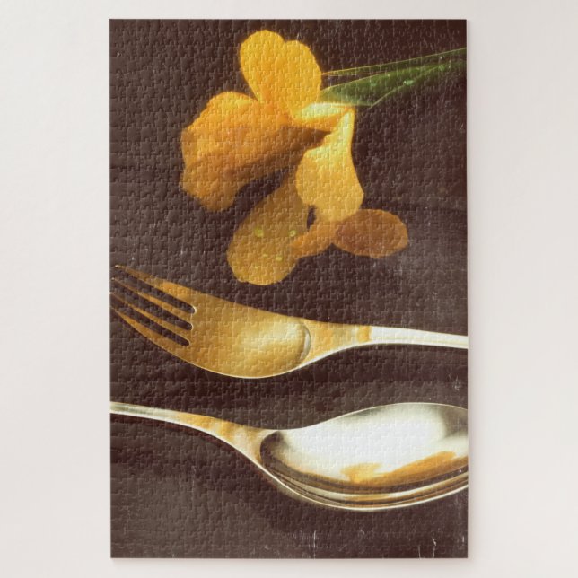 Flowers on Slate, version 3 Jigsaw Puzzle (Vertical)