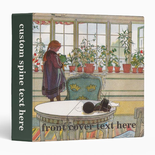 Flowers on the Windowsill by Carl Larsson Binder (Front/Spine)