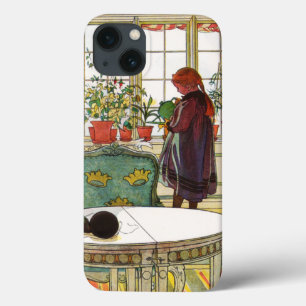 Flowers on the Windowsill by Carl Larsson  iPhone 13 Case
