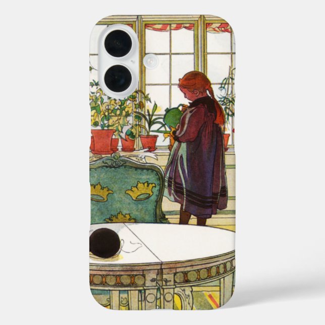 Flowers on the Windowsill by Carl Larsson  Case-Mate iPhone Case (Back)