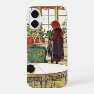 Flowers on the Windowsill by Carl Larsson  iPhone 16 Case