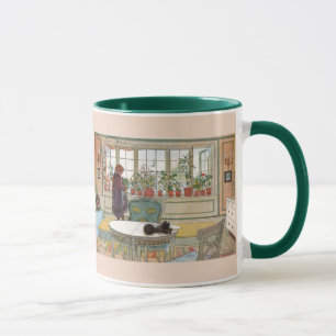 Flowers on the Windowsill by Carl Larsson Mug