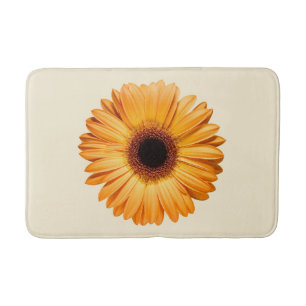 Flowers Orange Gerbera Bath Mat