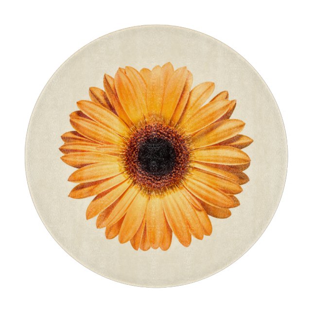 Flowers | Orange Gerbera Cutting Board (Front)