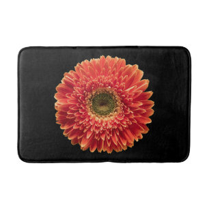 Flowers Orange Gerbera Daisy Bath Mat