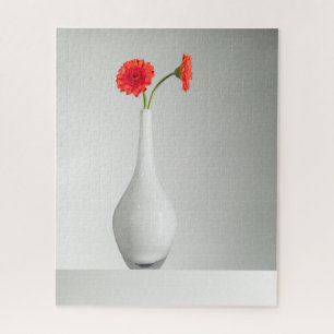 Flowers   Orange Gerbera in Vase Jigsaw Puzzle