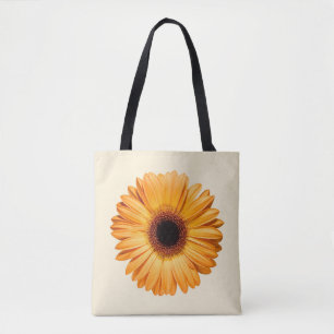 Flowers Orange Gerbera Tote Bag