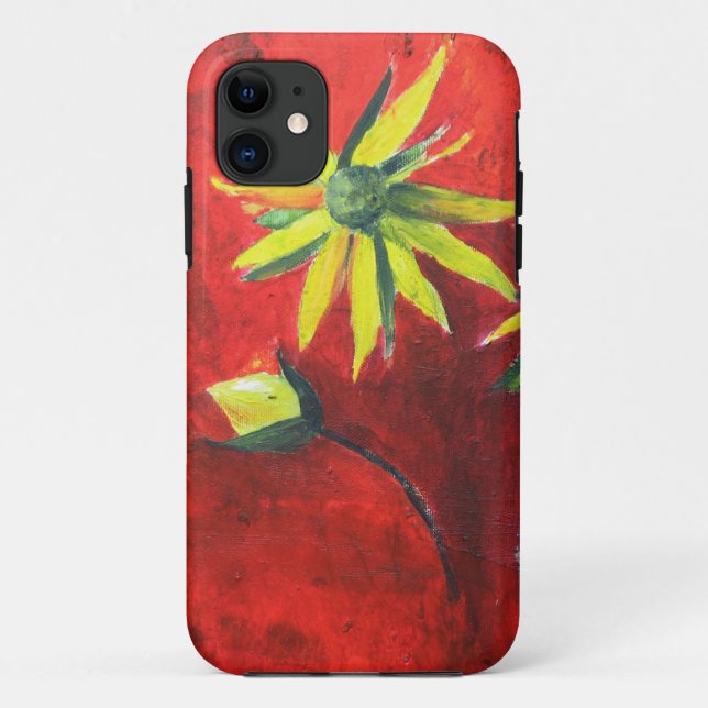 Flowers Painting  SE + iPhone 5/5S Case (Back)