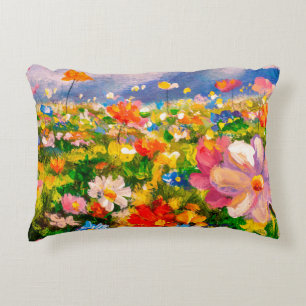 Flowers paintings monet painting claude impression accent pillow
