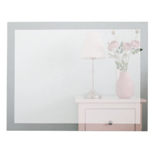 Flowers   Pale Pink Roses on Nightstand Notepad