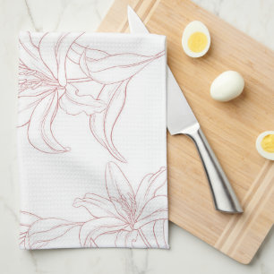Flowers Pattern 10 Kitchen Towel