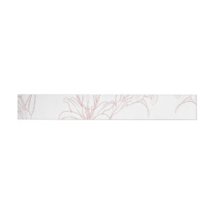 Flowers Pattern 10 Wrap Around Label