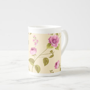 Flowers Pattern 16 Bone China Mug