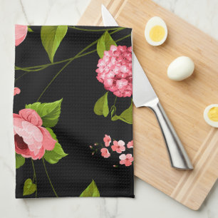Flowers Pattern 18 Kitchen Towel