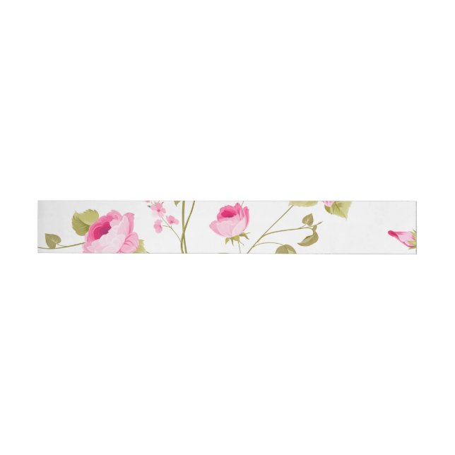 Flowers Pattern 19 Wrap Around Label (Individual)