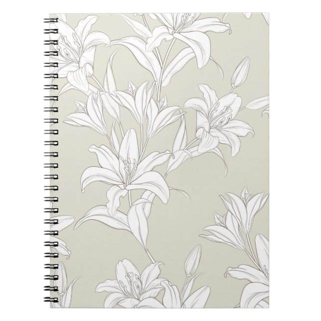 Flowers Pattern 9 Notebook (Front)