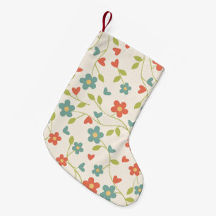 Flowers Pattern Christmas Stocking