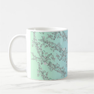 FLOWERS PATTERN COFFEE MUG