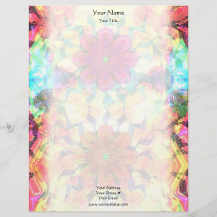 Flowers Pattern Letterhead