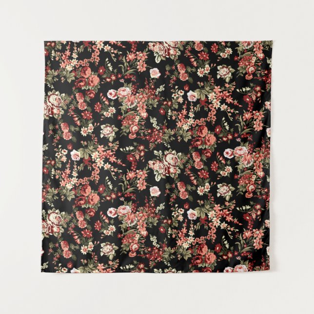 Flowers pattern. Seamless floral background.  Tapestry (Front)