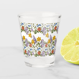 Flowers Pattern Shot Glass