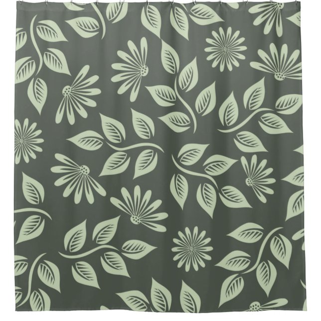 Flowers pattern spring green (Front)