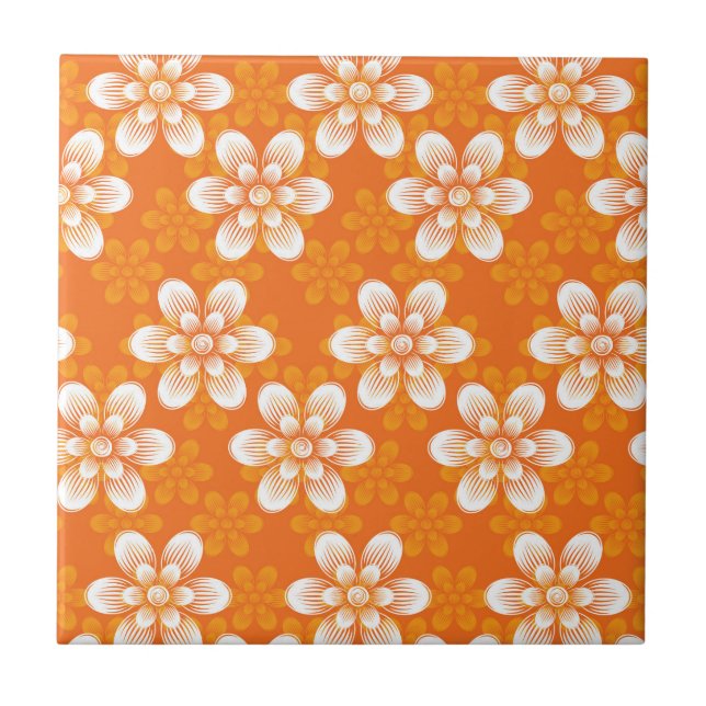 Flowers Pattern Tile (Front)