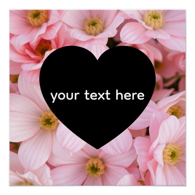 flowers personalised poster (Front)