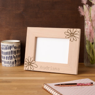 Flowers Personalized Etched Frames